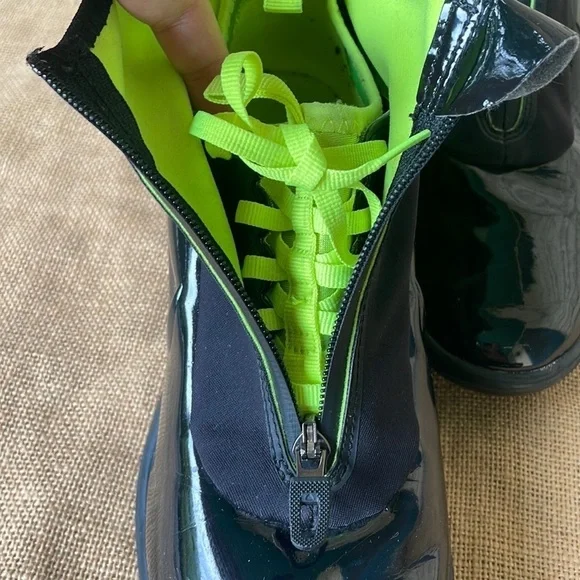 Nike Lunar Elite Sky Hi Sneakerboot Black/black-volt Rare Sold Out Hard to find - Picture 7 of 11